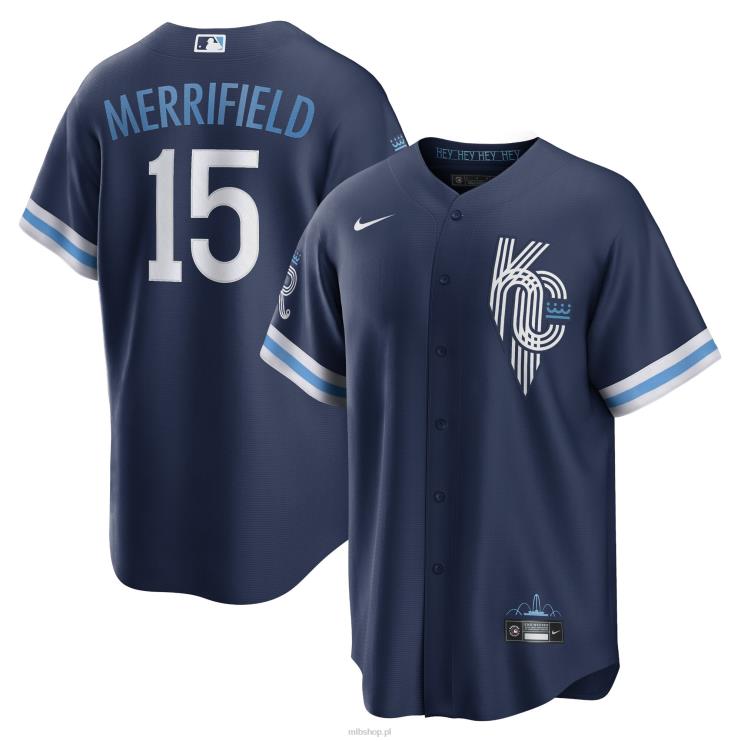 kansas city royals z odrobiną merrifield nike granatowa 2022 city connect replika koszulki gracza mężczyźni 0J02V1494 MLB Jerseys