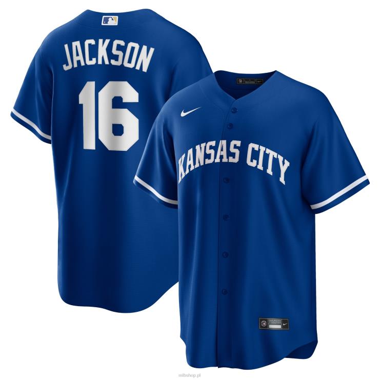 replika koszulki gracza Kansas City Royals Bo Jackson Nike Royal Alternative Cooperstown Collection mężczyźni 0J02V613 MLB Jerseys