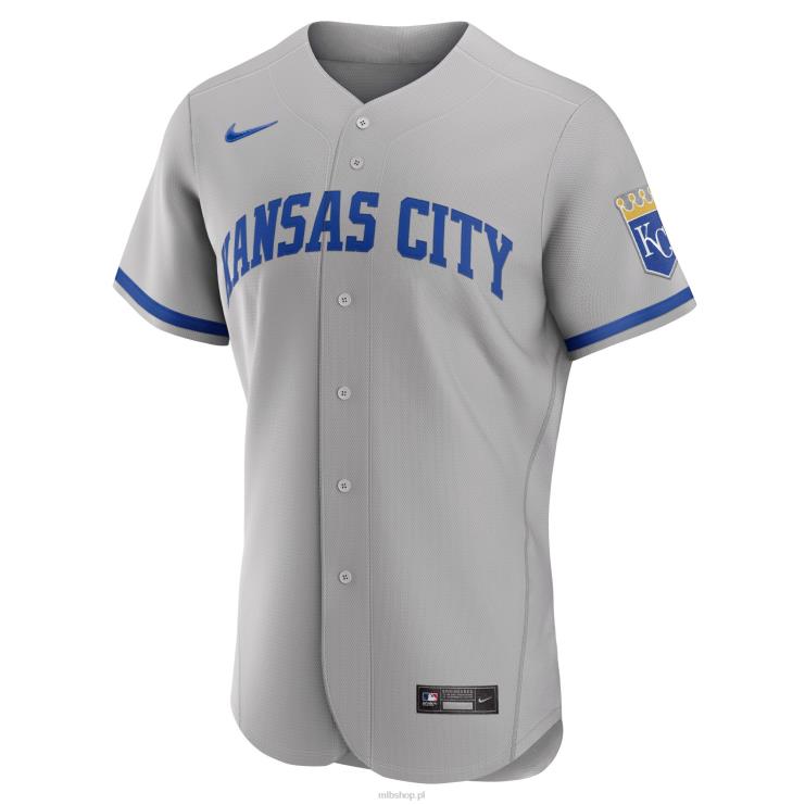 szara koszulka Kansas City Royals Nike 2022 Road Authentic mężczyźni 0J02V1250 MLB Jerseys