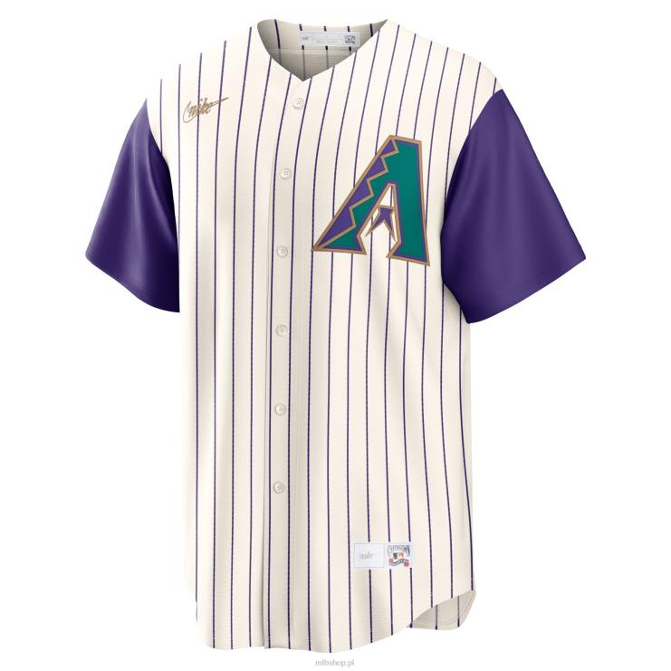 arizona diamondbacks luis gonzalez nike kremowo/fioletowa koszulka gracza z alternatywnej kolekcji cooperstown mężczyźni 0J02V439 MLB Jerseys