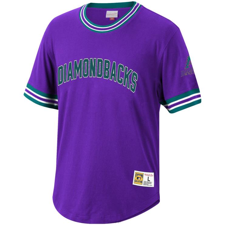 arizona diamondbacks mitchell & ness fioletowa koszulka z jerseyu z kolekcji cooperstown mężczyźni 0J02V1520 MLB Jerseys