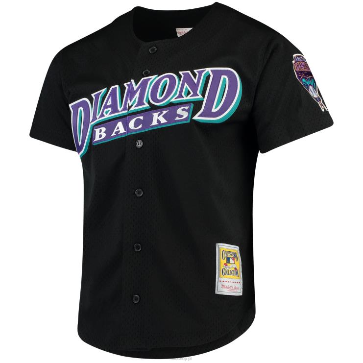 arizona diamondbacks randy johnson mitchell & ness czarna moda kolekcja cooperstown siatkowa koszulka treningowa mrugnięcia mężczyźni 0J02V530 MLB Jerseys