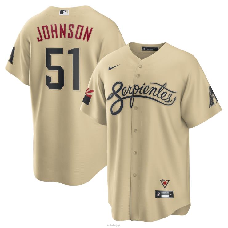 arizona diamondbacks randy johnson nike gold city connect replika koszulki gracza mężczyźni 0J02V728 MLB Jerseys