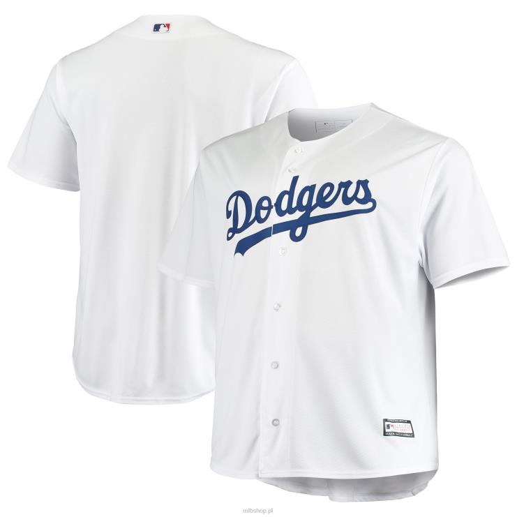Biała, duża i wysoka replika koszulki drużyny los angeles dodgers mężczyźni 0J02V918 MLB Jerseys