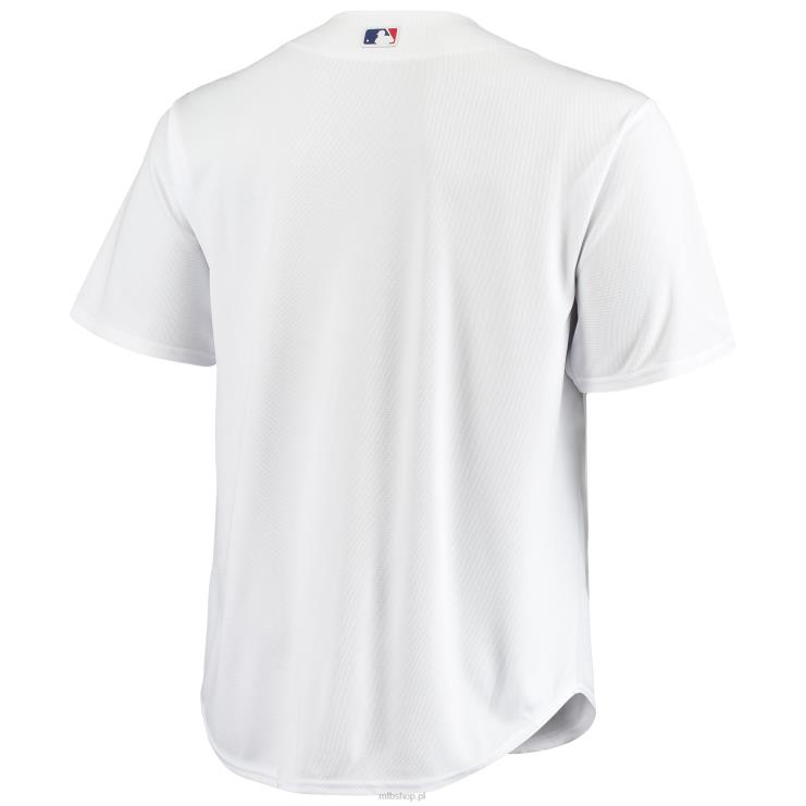 Biała, duża i wysoka replika koszulki drużyny los angeles dodgers mężczyźni 0J02V918 MLB Jerseys