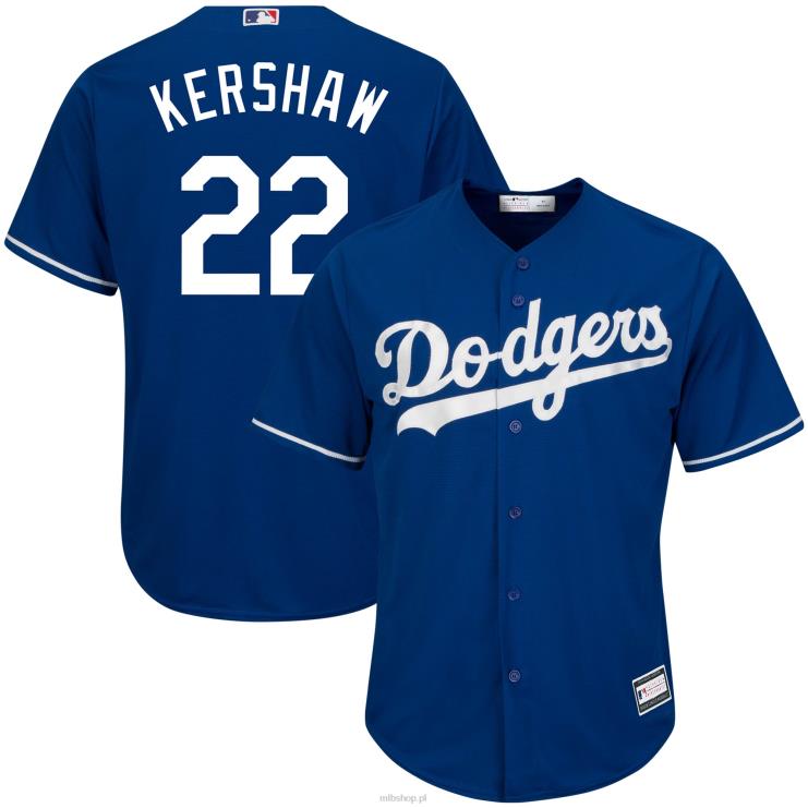 Los Angeles Dodgers Clayton Kershaw Royal replika dużej i wysokiej koszulki gracza mężczyźni 0J02V939 MLB Jerseys