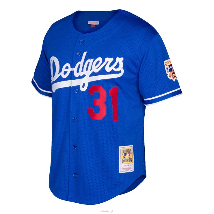 Los Angeles Dodgers mike piazza mitchell & ness kolekcja royal cooperstown siatkowa koszulka treningowa mrugnięcia mężczyźni 0J02V246 MLB Jerseys