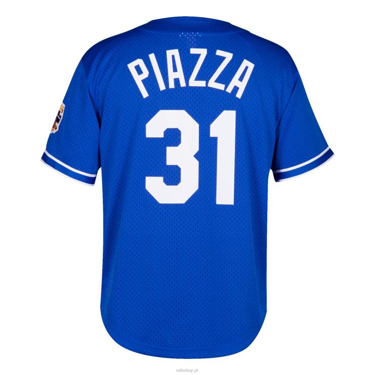 Los Angeles Dodgers mike piazza mitchell & ness kolekcja royal cooperstown siatkowa koszulka treningowa mrugnięcia mężczyźni 0J02V246 MLB Jerseys