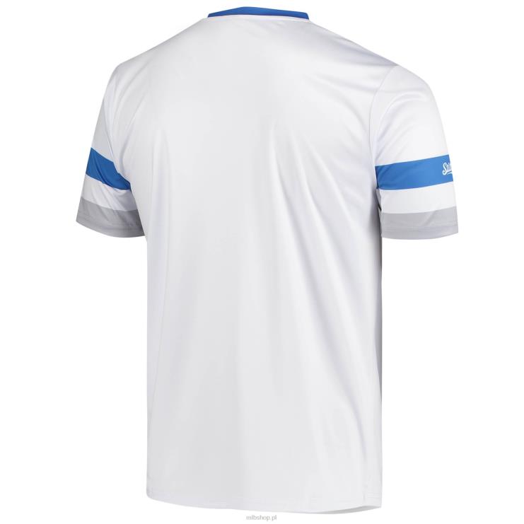 Los Angeles Dodgers szwy biała koszulka z dekoltem w szpic z kolekcji Cooperstown mężczyźni 0J02V1527 MLB Jerseys