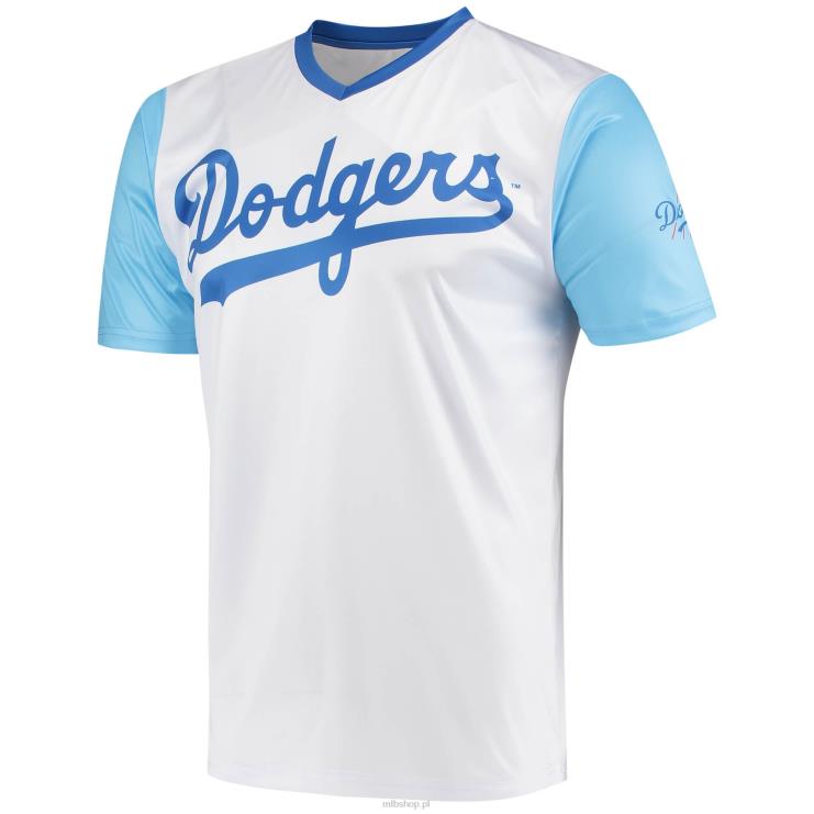 Los Angeles Dodgers szwy biała koszulka z kolekcji Cooperstown z napisem V-neck mężczyźni 0J02V1502 MLB Jerseys