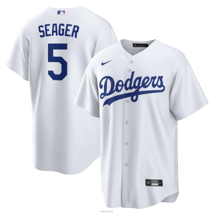 koszulka los angeles dodgers corey seager nike biała domowa replika nazwiska gracza mężczyźni 0J02V1081 MLB Jerseys