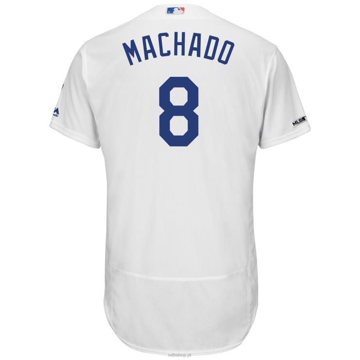 koszulka los angeles dodgers manny machado majestatyczna biała domowa autentyczna kolekcja flex base player mężczyźni 0J02V1176 MLB Jerseys