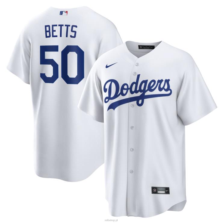 koszulka los angeles dodgers mookie betts nike biała domowa replika nazwiska gracza mężczyźni 0J02V27 MLB Jerseys