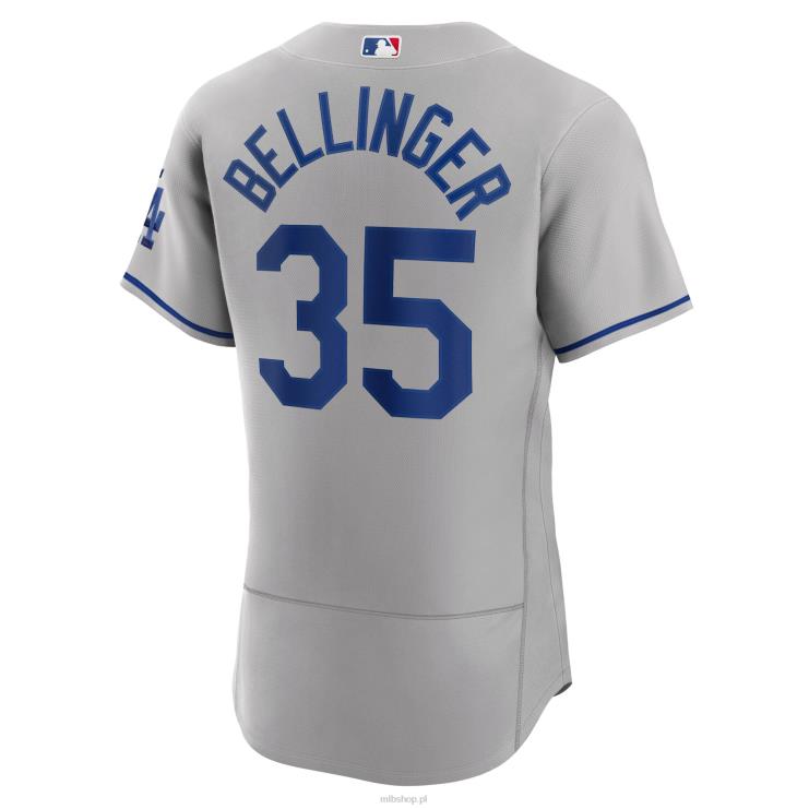 los angeles dodgers cody bellinger nike szara koszulka szosowa autentyczny gracz mężczyźni 0J02V1476 MLB Jerseys