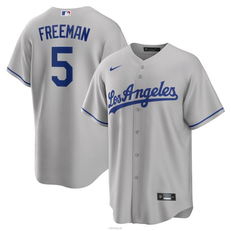 los angeles dodgers freddie freeman nike szara replika koszulki szosowej gracza mężczyźni 0J02V99 MLB Jerseys
