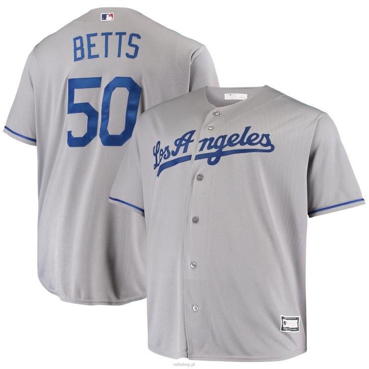 los angeles dodgers mookie betts szara duża i wysoka replika koszulki gracza mężczyźni 0J02V816 MLB Jerseys