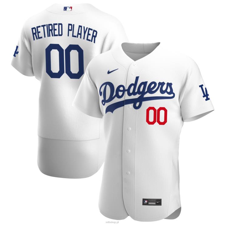 los angeles dodgers nike biała autentyczna koszulka domowa typu pick-a-player na emeryturze mężczyźni 0J02V1379 MLB Jerseys