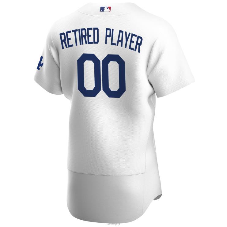 los angeles dodgers nike biała autentyczna koszulka domowa typu pick-a-player na emeryturze mężczyźni 0J02V1379 MLB Jerseys
