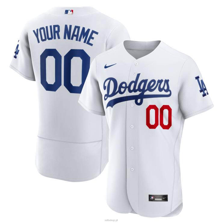 los angeles dodgers nike biała koszulka domowa z autentycznymi naszywkami mężczyźni 0J02V188 MLB Jerseys