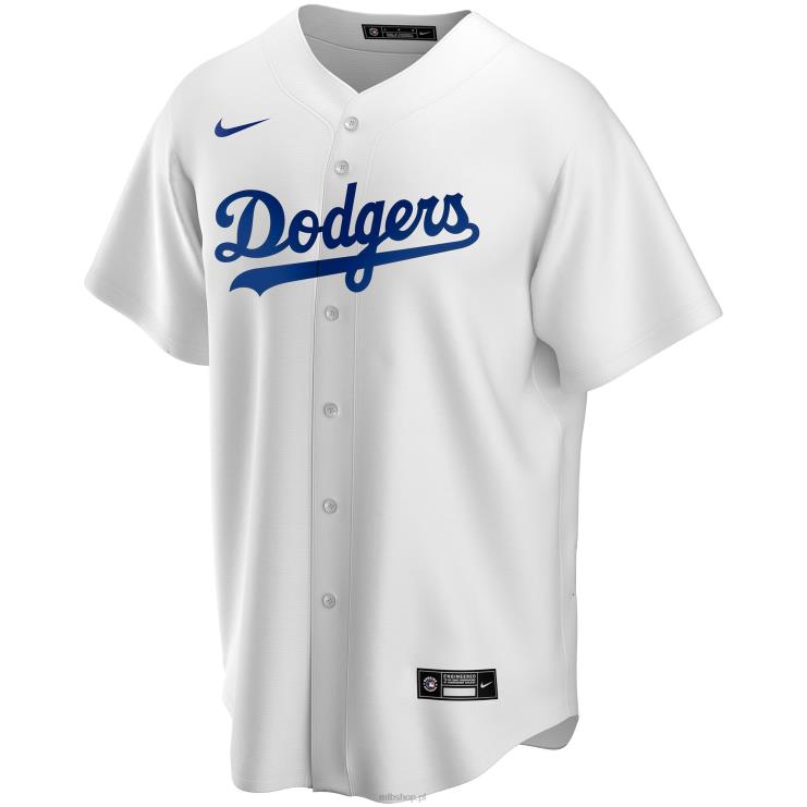 los angeles dodgers nike biała replika domowej koszulki na zamówienie mężczyźni 0J02V69 MLB Jerseys