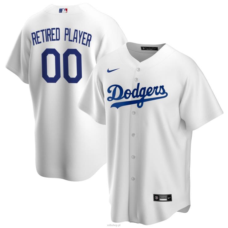 los angeles dodgers nike biała replika koszulki domowej drużyny pick-a-player na emeryturze mężczyźni 0J02V1290 MLB Jerseys