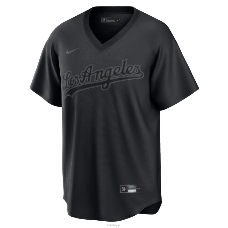 los angeles dodgers nike czarna replika modnej koszulki nike w kolorze czarnym mężczyźni 0J02V1505 MLB Jerseys