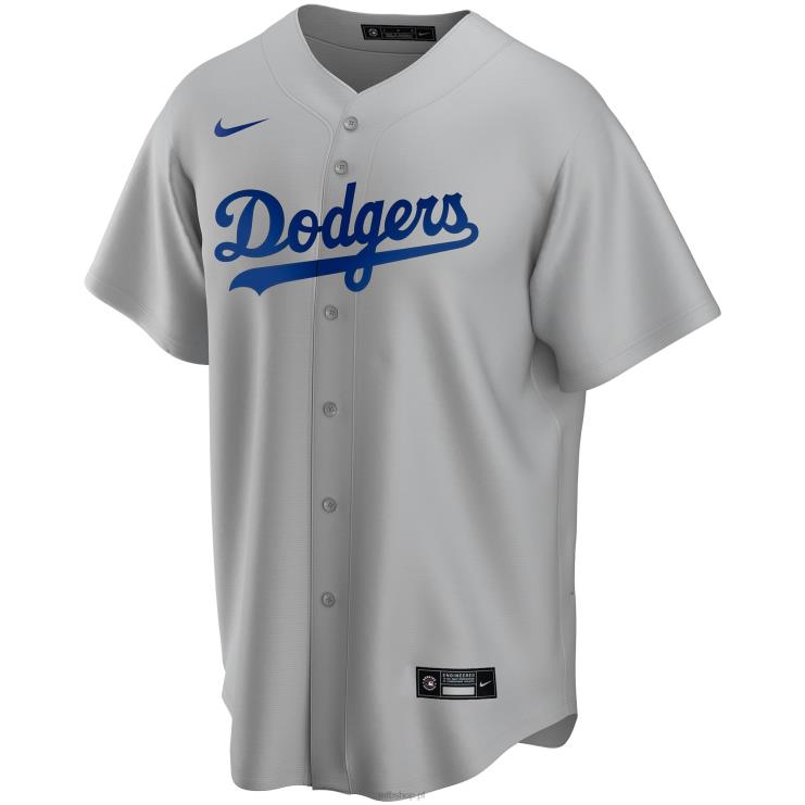 los angeles dodgers nike szara alternatywna replika niestandardowej koszulki mężczyźni 0J02V479 MLB Jerseys