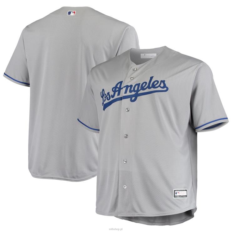 szara, duża i wysoka replika koszulki drużyny los angeles dodgers mężczyźni 0J02V866 MLB Jerseys