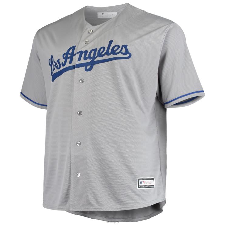 szara, duża i wysoka replika koszulki drużyny los angeles dodgers mężczyźni 0J02V866 MLB Jerseys
