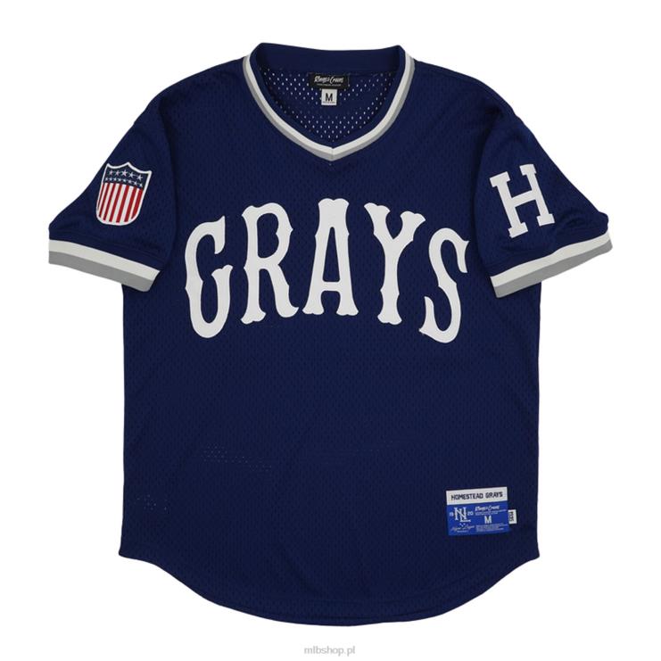 Homestead greys #20 rings & crwns granatowa replika koszulki z dekoltem w szpic mężczyźni 0J02V1259 MLB Jerseys
