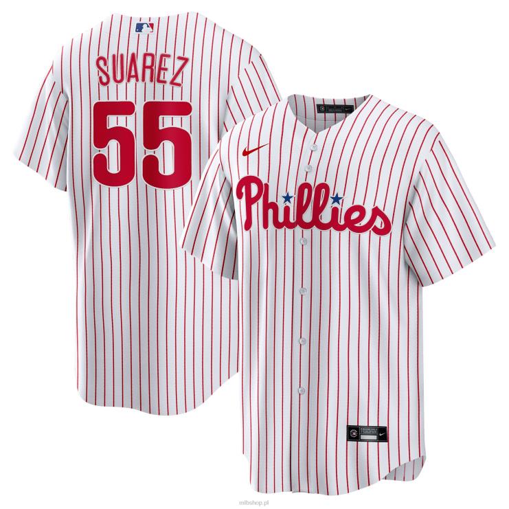 biała replika domowej koszulki gracza philadelphia phillies ranger suarez nike mężczyźni 0J02V1632 MLB Jerseys