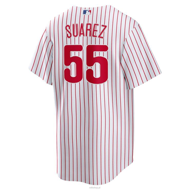 biała replika domowej koszulki gracza philadelphia phillies ranger suarez nike mężczyźni 0J02V1632 MLB Jerseys