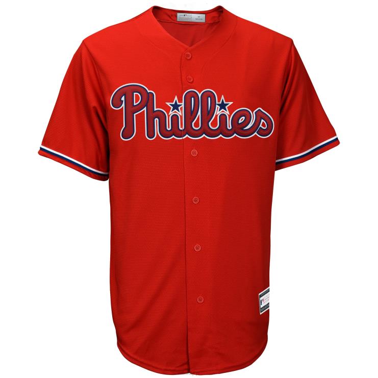 philadelphia phillies czerwona replika dużej i wysokiej koszulki drużyny mężczyźni 0J02V614 MLB Jerseys