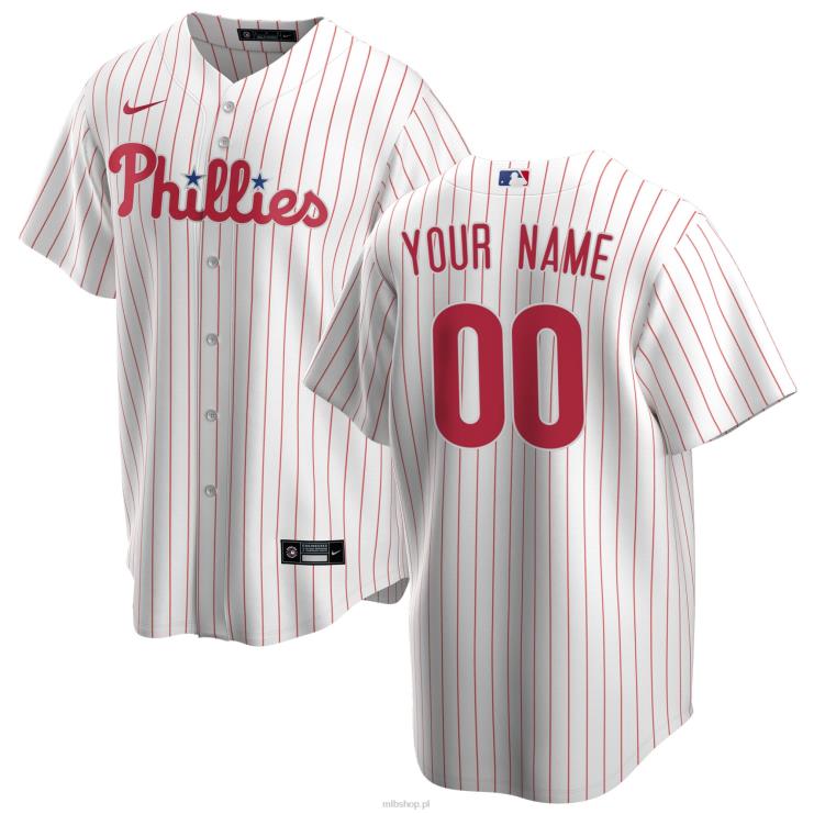 philadelphia phillies nike biała replika domowej koszulki na zamówienie mężczyźni 0J02V118 MLB Jerseys