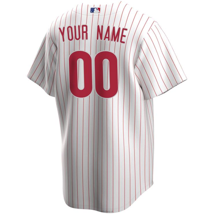 philadelphia phillies nike biała replika domowej koszulki na zamówienie mężczyźni 0J02V118 MLB Jerseys