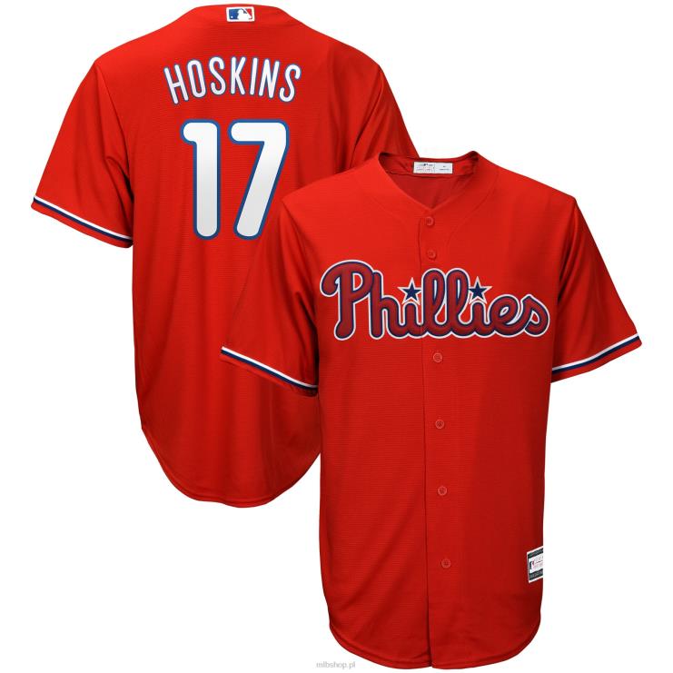 philadelphia phillies rhys hoskins czerwona replika dużej i wysokiej koszulki gracza mężczyźni 0J02V831 MLB Jerseys