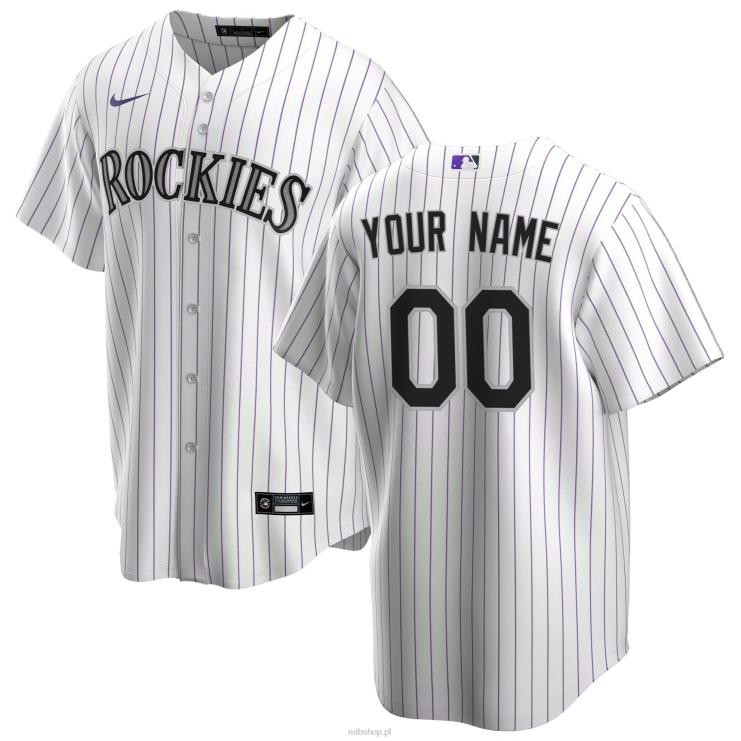 biała koszulka nike colorado rockies replika domu na zamówienie mężczyźni 0J02V539 MLB Jerseys