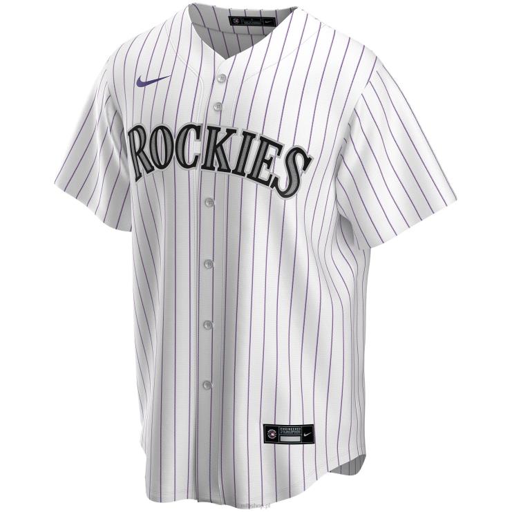 biała koszulka nike colorado rockies replika domu na zamówienie mężczyźni 0J02V539 MLB Jerseys