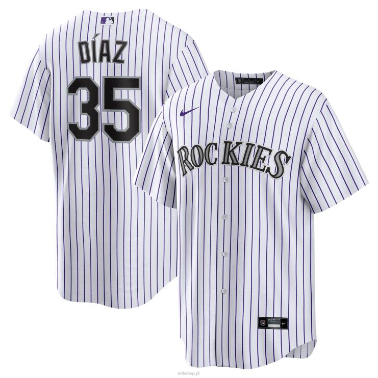 kolorado rockies elias diaz nike biała replika domowej koszulki gracza mężczyźni 0J02V1616 MLB Jerseys