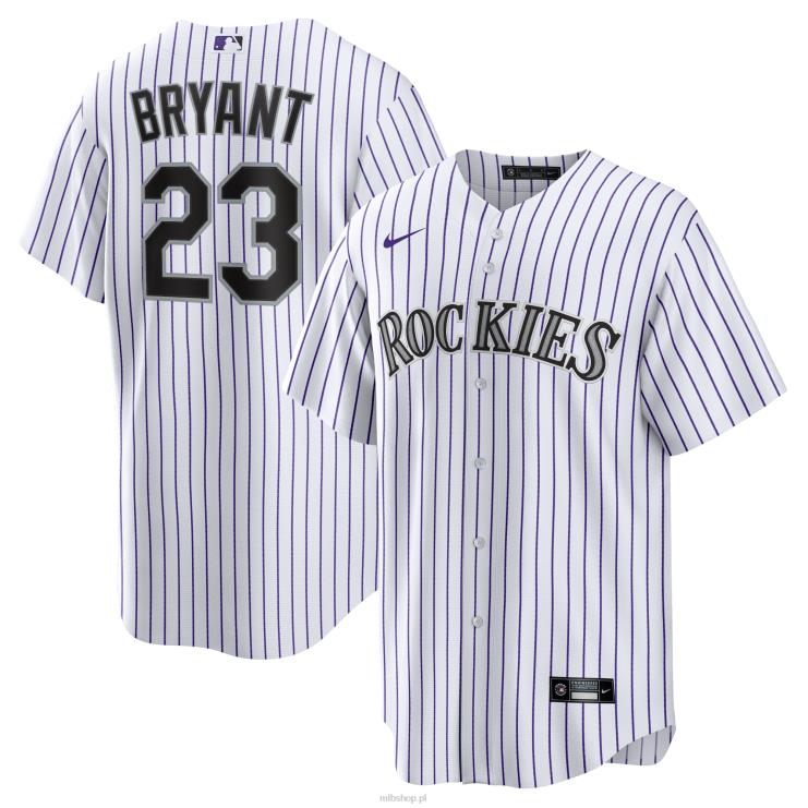 kolorado rockies kris bryant nike biało-fioletowa replika koszulki gracza mężczyźni 0J02V435 MLB Jerseys
