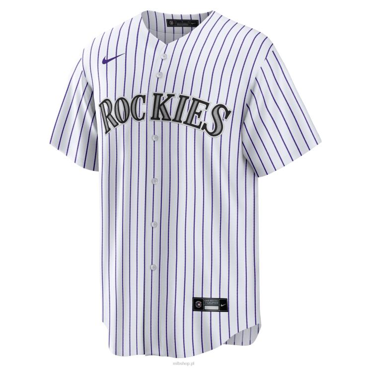 kolorado rockies kris bryant nike biało-fioletowa replika koszulki gracza mężczyźni 0J02V435 MLB Jerseys