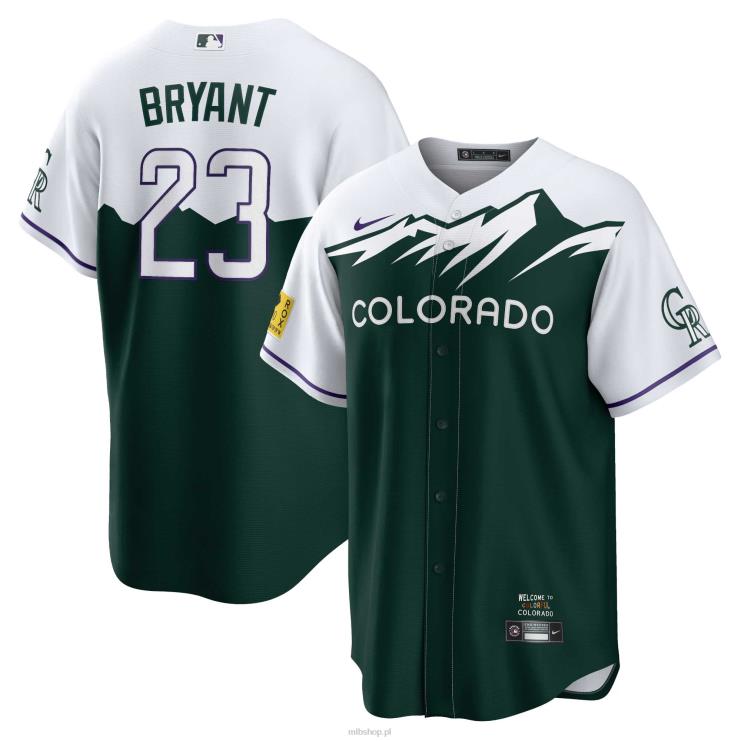kolorado rockies kris bryant nike zielona replika koszulki gracza 2022 city connect mężczyźni 0J02V668 MLB Jerseys