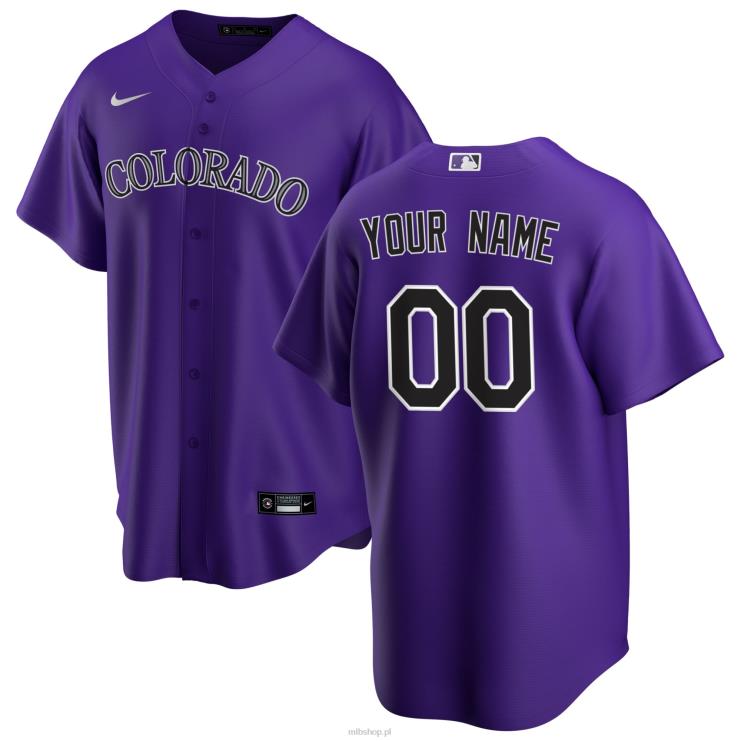 kolorado rockies nike fioletowa alternatywna replika niestandardowej koszulki mężczyźni 0J02V878 MLB Jerseys