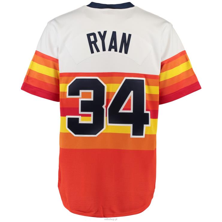 biała autentyczna koszulka houston astros nolan ryan mitchell & ness mężczyźni 0J02V983 MLB Jerseys