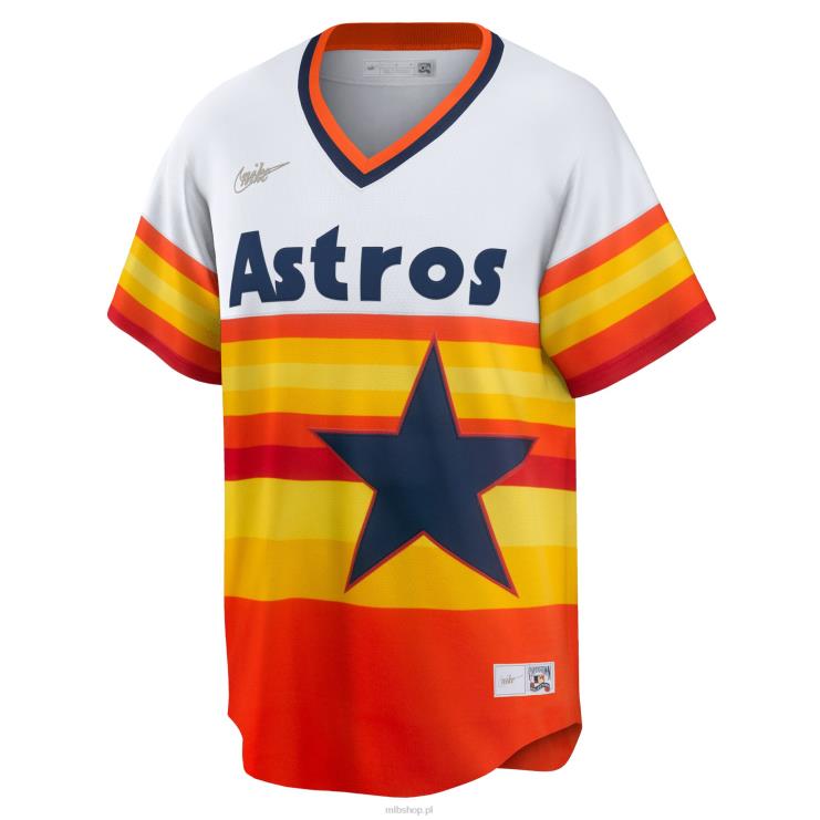 biała koszulka drużyny houston astros nike z kolekcji cooperstown mężczyźni 0J02V943 MLB Jerseys