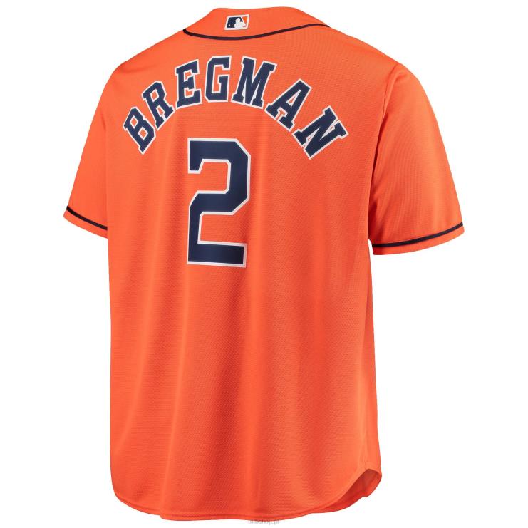 houston astros alex bregman majestatyczna pomarańczowa duża i wysoka replika koszulki gracza mężczyźni 0J02V770 MLB Jerseys