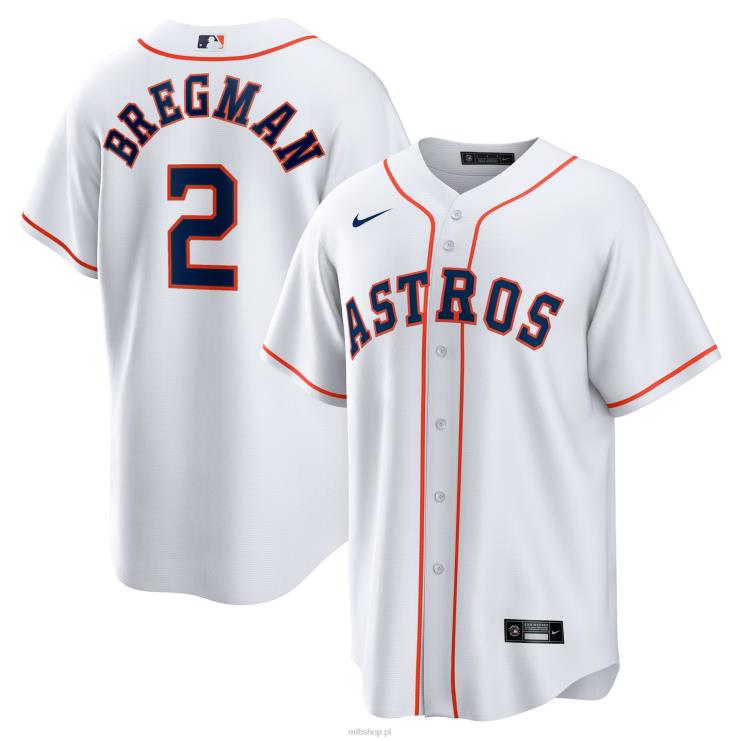 houston astros alex bregman nike biała domowa replika koszulki z nazwiskiem gracza mężczyźni 0J02V180 MLB Jerseys