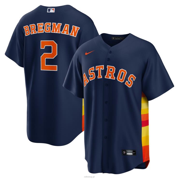 houston astros alex bregman nike granatowa alternatywna replika koszulki z nazwiskiem gracza mężczyźni 0J02V181 MLB Jerseys
