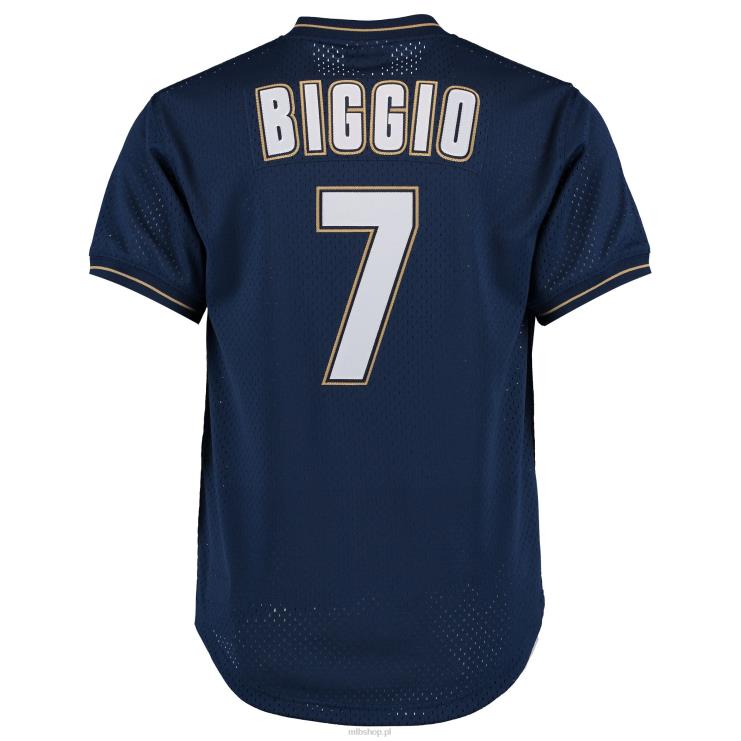 houston astros craig biggio mitchell & ness granatowa koszulka treningowa z kolekcji cooperstown mężczyźni 0J02V978 MLB Jerseys