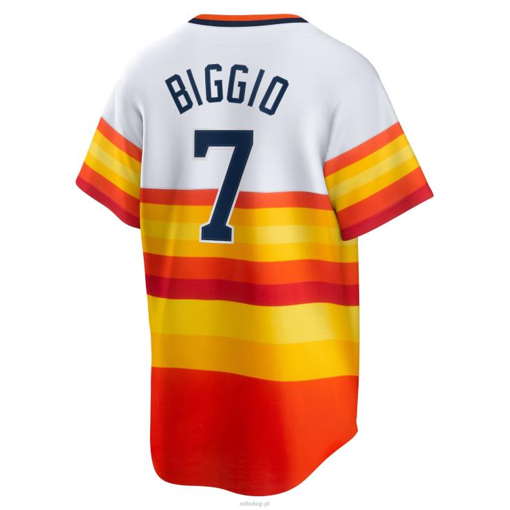 houston astros craig biggio nike biała koszulka domowa z kolekcji cooperstown mężczyźni 0J02V272 MLB Jerseys